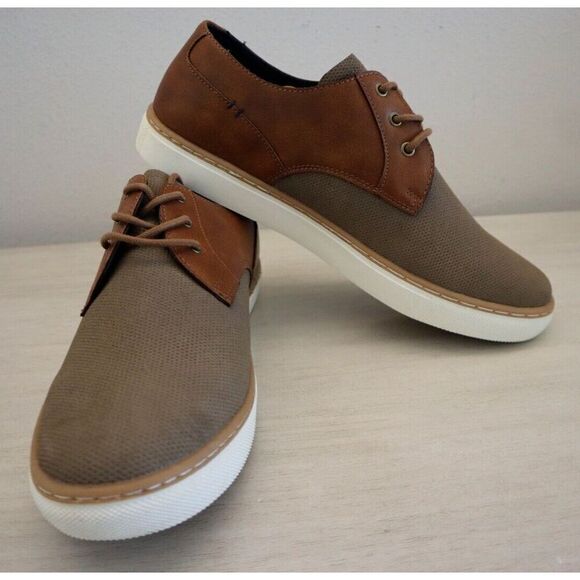 London Underground 73144 Men's Sz 11M Tan Porter Casual Lace-Up Dress Shoes - Picture 12 of 13